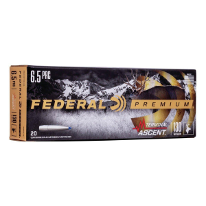 Federal Federal Terminal Ascent 6.5 PRC Rifle Ammunition 20 Round Box - $55.99 at SCHEELS