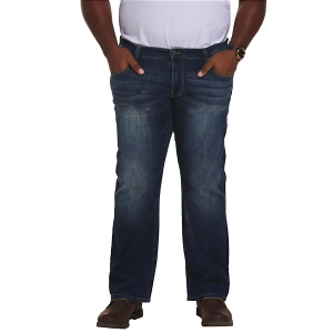 Men's Seeded & Sewn Noah Relaxed Fit Straight Jeans Pelican Lake 38 34
