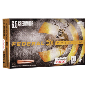 Federal Federal Premium Barnes TSX 6.5 Creedmoor Rifle Ammunition 20 Round Box - $45.99 at SCHEELS