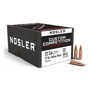 Nosler Nosler Custom Competition Match 22 Caliber Rifle Bullets - $51.29 at SCHEELS