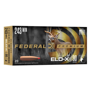 Federal Federal ELD-X 243 Winchester Rifle Ammunition 20 Round Box - $43.99 at SCHEELS