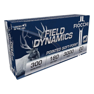 Fiocchi Fiocchi Field Dynamics 300 Winchester Magnum Rifle Ammunition 20 Round Box - $38.99 at SCHEELS
