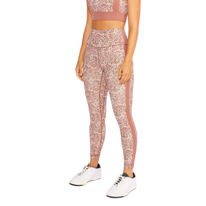 Women's Cream Yoga Hana Leggings Small Ditsy Rose