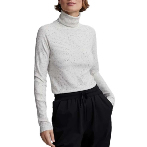 Women's Varley Roya Roll Neck Long Sleeve T-Shirt Small Egret