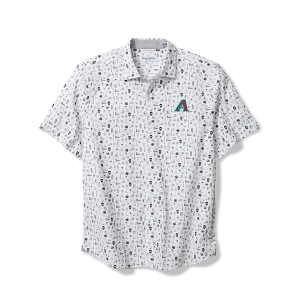 Arizona Diamondbacks Nova Button Up XLarge Light Grey