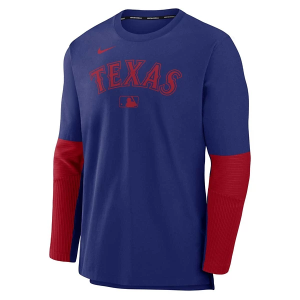 Texas Rangers Nike Authentic Collection Player Crew Large Royal