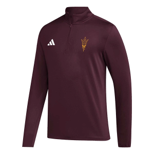 Arizona State Sun Devils adidas Premiere Golf 1/4 Zip Small Maroon