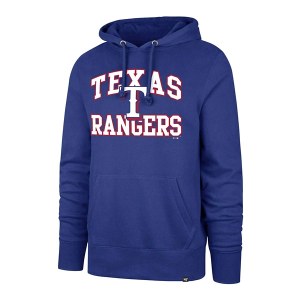 Texas Rangers 47 Brand Velocity Hoodie Large Royal