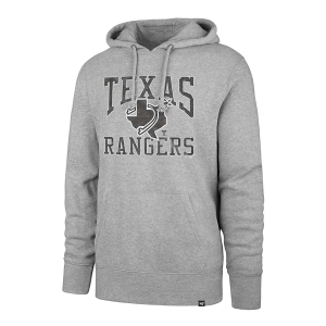 Texas Rangers 47 Brand Big Ups Hoodie XLarge Slate