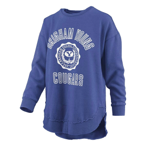 BYU Cougars Pressbox Women's Crew Medium Royal