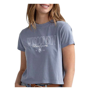 Wisconsin Badgers Chicka-D Women's Cliff Notes T-Shirt Medium Ocean