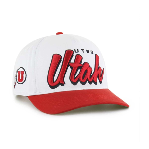 Utah Utes 47 Brand Dropshadow Rope Adjustable Hat One Size White