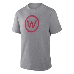 Wisconsin Badgers Fanatics Vintage Logo T-Shirt 2XLarge Heather Grey