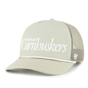 Nebraska Cornhuskers 47 Brand Foundation Script Adjustable Hat One Size Granite