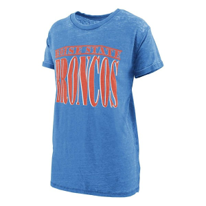 Boise State Broncos Pressbox Women's Holden T-Shirt Large Royal