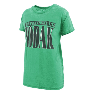 North Dakota Fighting Hawks Pressbox Women's Holden T-Shirt 2XLarge Kelly Green