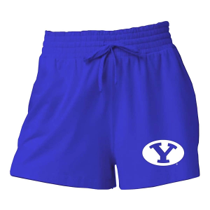 BYU Cougars Wes and Willy Girls' BYU Splash Kids' Shorts Large Blue