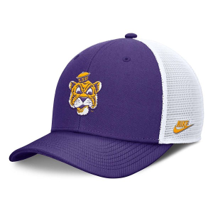 LSU Tigers Nike Rise Trucker Flexfit Hat M/L Purple