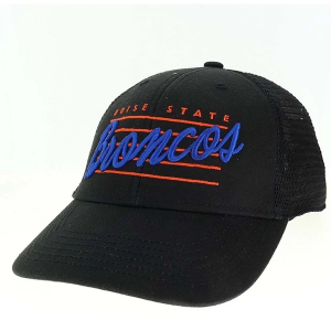 Boise State Broncos Legacy Athletic Scripty Hat Kids' Adjustable Hat One Size Black