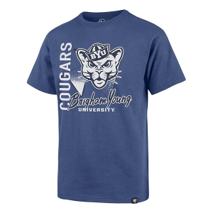 BYU Cougars 47 Brand Side Arm Kids' T-Shirt Medium Blue