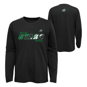 Dallas Stars Genuine Stuff Rink Image Kids' Long Sleeve T-Shirt XLarge Black