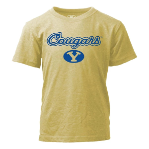 BYU Cougars Wes and Willy Loops Kids' T-Shirt Large Stone