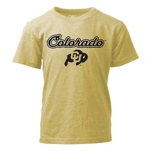 Colorado Buffaloes Wes and Willy Loops Kids' T-Shirt XLarge Stone
