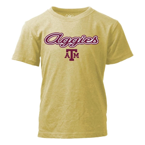 Texas A&M Aggies Wes and Willy Loops Kids' T-Shirt XLarge Stone