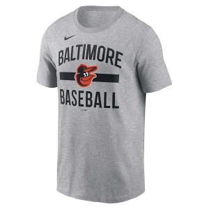 Baltimore Orioles Arched T-Shirt Large Dark Grey Heather