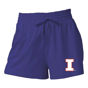 Illinois Fighting Illini Wes and Willy Girls' Illinois Splash Kids' Shorts Medium Navy