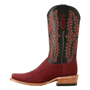 Men's Ariat Futurity Relentless Golde Rush Western Boots 10 Red/Midnight Black