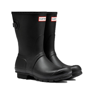 Hunter Women's Hunter Original Short Adjustable Back Waterproof Rain Boots Outdoor 11 Black - $128.00 at SCHEELS