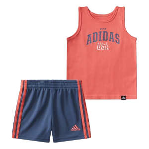 Boys' adidas USA Tank Set Baby 3 mo. Scarlet