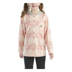 Girls' Carhartt Button Down Flannel Long Sleeve T-Shirt 6 Tropical Pistachio