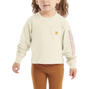 Girls' Carhartt Graphic Pocket Long Sleeve T-Shirt Small Patina