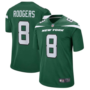 New York Jets Aaron Rodgers #8 Nike 2023 Game Jersey XLarge Green