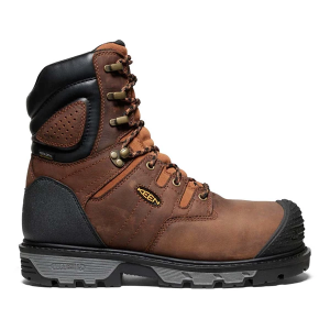 Men's KEEN Camden 8" Insulated Waterproof Work Boots Outdoor 10.5 Leather Brown/Black
