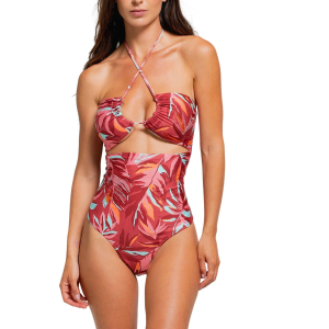 Cosita Linda Women's Cosita Linda Rainforest Radiance Halter One Piece Swimsuit Contemporary Medium Multi - $140.99 at SCHEELS