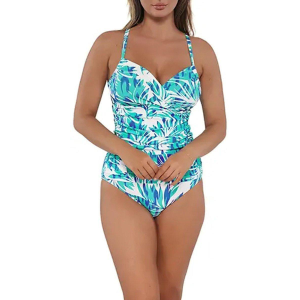 Sunsets Inc Women's Sunsets Inc Sandbar Rib Serena Swim Tankini Contemporary 38D Sea Breeze - $79.99 at SCHEELS