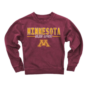 Wes And Willy Wes and Willy Girls' Minnesota Golden Gophers Fleece Crew - $29.99 at SCHEELS