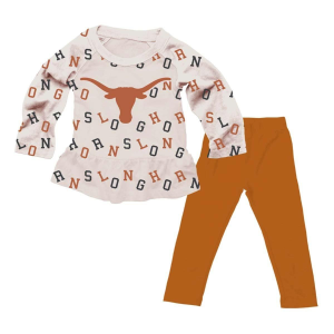 Wes And Willy Wes and Willy Baby Texas Longhorns All-Over Print Shirt & Pant Set - $26.99 at SCHEELS