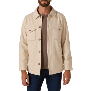 7 Diamonds Men's 7 Diamonds Craftsman Twill Long Sleeve Shacket XLarge Beige - $116.00 at SCHEELS