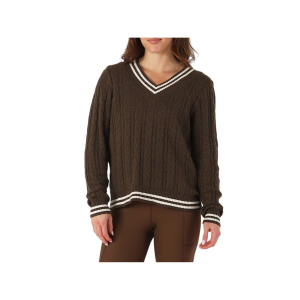 Glyder Women's Glyder Pullover Sweater Hanalei Cable Knit Small Chocolate Oatmeal - $73.99 at SCHEELS