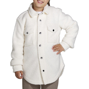 Fornia Girls' Fornia Sherpa Jacket Large Off White / White - $14.99 at SCHEELS