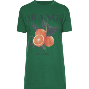 Goodie Two Sleeves Women's Goodie Two Sleeves Orange Graphic Boyfriend T-Shirt Small Kelly Green - $10.99 at SCHEELS