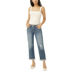Women's Silver Jeans Co. Chelsea Straight Jeans Malabar 27 27