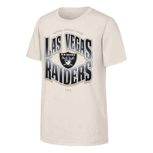 Genuine Stuff Kids' Las Vegas Raiders Genuine Stuff Huddle T-Shirt Medium Natural - $11.99 at SCHEELS