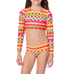 Maaji Girls' Maaji Brissa Rashguard Swim Bikini Set 12 Golden Gambit - $36.99 at SCHEELS