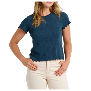 Women's Toad & Co. Foothill Pointelle Baby T-Shirt XLarge Midnight