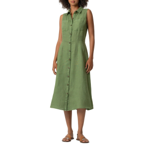 Kut From The Kloth Women's KUT from the Kloth Bowie Linen Midi Shift Dress Medium Olive - $64.99 at SCHEELS